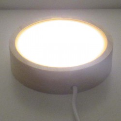 Holz LED Licht Sockel 20 x 80 mm 5v weiss + warmweiss 1Meter Kabel mit Schalter LED-Licht,