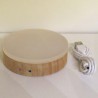 Holz LED Licht Sockel 29 x 100 mm 5v weiss + warmweiss 1Meter Kabel mit Schalter LED-Licht,