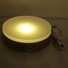 Holz LED Licht Sockel 29 x 100 mm 5v weiss + warmweiss 1Meter Kabel mit Schalter LED-Licht,