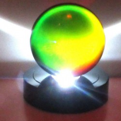 LED-115mm Drehständer Schwarz mit 8 Lichtmodi Display-Sockel
