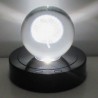 LED-115mm Drehständer Schwarz mit 8 Lichtmodi Display-Sockel