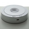 LED-115mm Drehständer Silber mit 8 Lichtmodi Display-Sockel