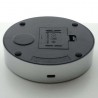 LED-115mm Drehständer Silber mit 8 Lichtmodi Display-Sockel