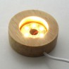 Holz LED Licht Sockel warm weiss  ca.20x60mm 55g
