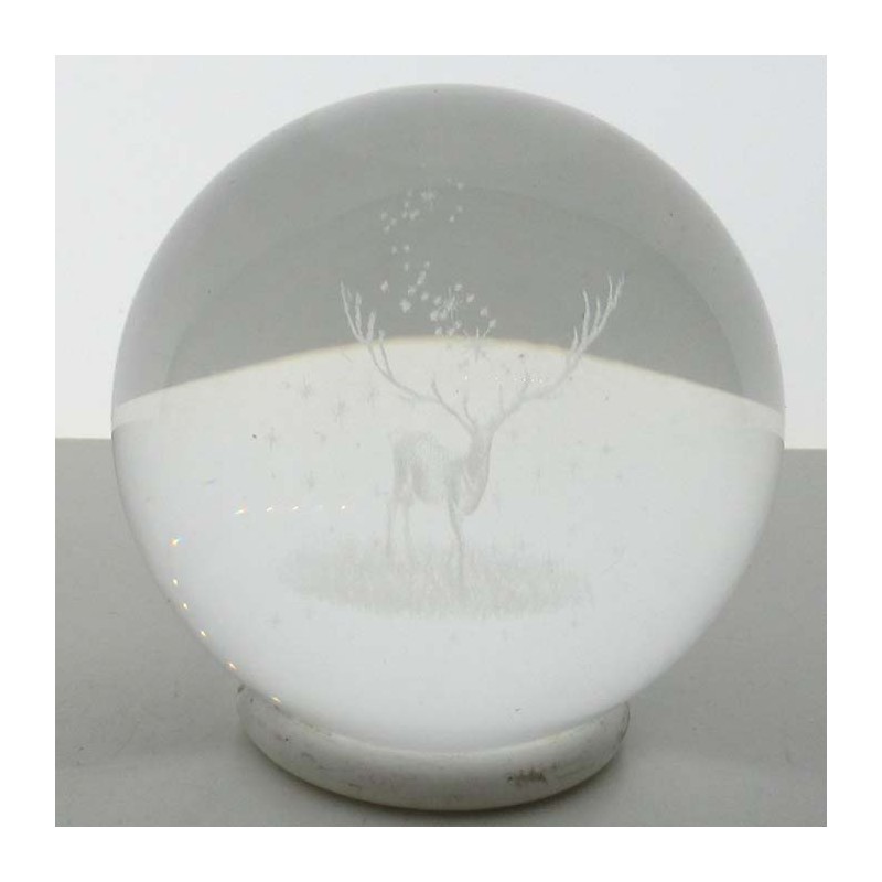 Glaskugel 60 mm mit Hirsch in Kugel Glaskugel 60 mm mit Hirsch in Kugel