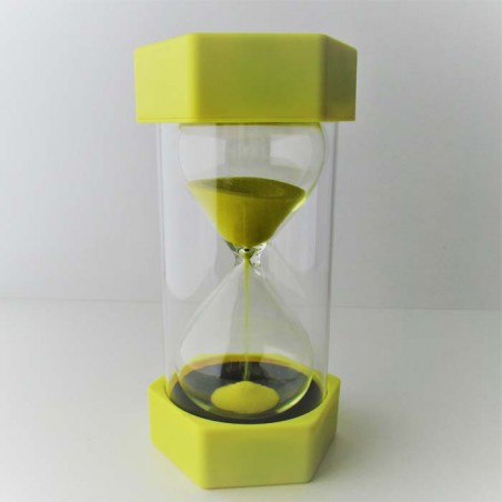 Sanduhr 5 Min 13 cm klein Kunststoff 6 Eckig