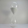 Glas-Sanduhr 50 Min. 25cm Weiss, Glas-Sanduhr 50 Min. 25cm Weiss,