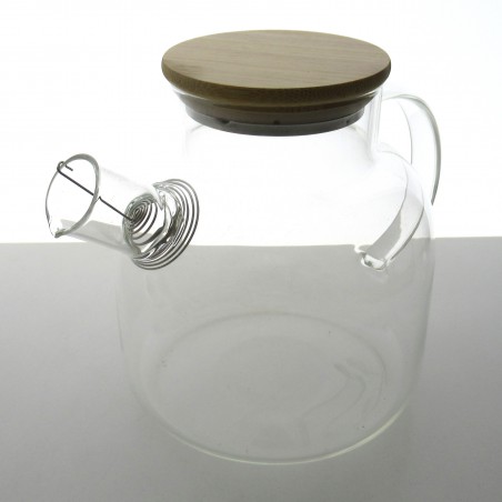 Glas Teekanne -1.5l Glas 20cm Hitzebeständigem Glas mit Teefilter