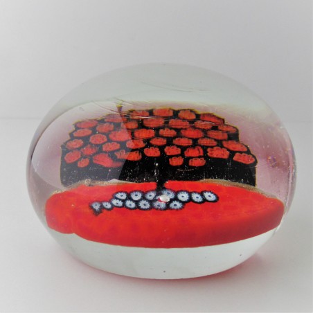 Muranoglas Briefbeschwerer 9.3cm Millefioriglas Baum Paperweight