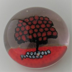 Muranoglas Briefbeschwerer 9.3cm Millefioriglas Baum Paperweight