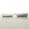 Glas Sanduhren 2 Min. 8.2 cm Weiss, zylindrisch  ohne Halter für Bastler