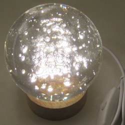 Holz LED Licht Sockel warm weiss  ca.20x60mm 55g