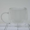 Isolierglas -150ml 8cm Doppel Wand Tasse , Isolierung Transparent, Borosilikatglas