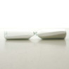 Glas Sanduhren 1 Min. 8.2 cm Weiss, zylindrisch  ohne Halter für Bastler