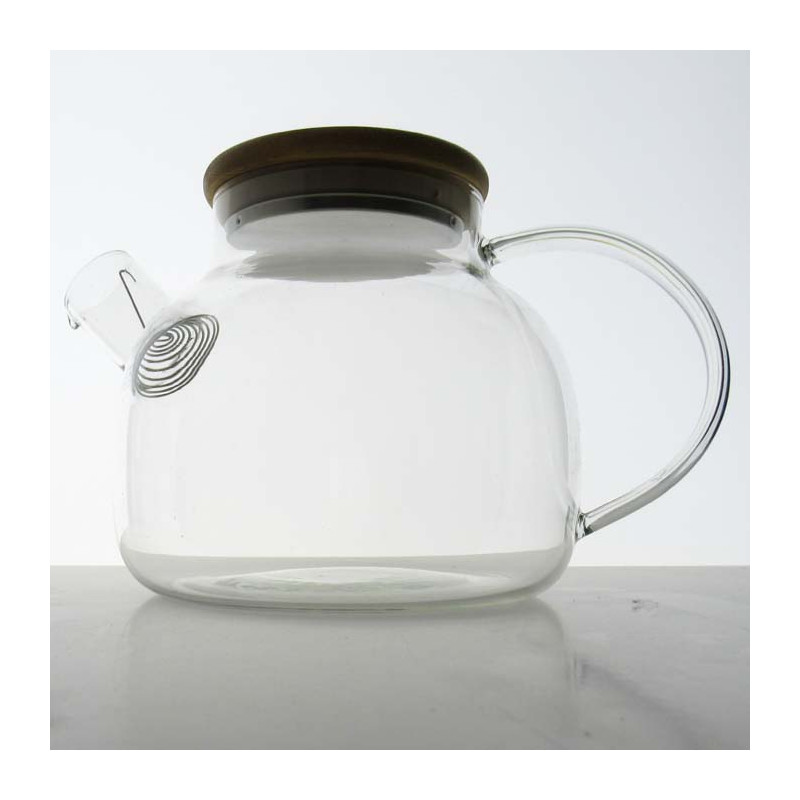 Glas Teekanne -1l Glas 14cm Hitzebeständigem Glas mit Teefilter