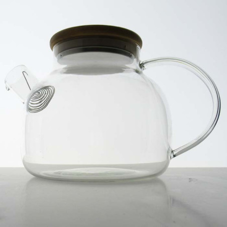 Glas Teekanne -1l Glas 14cm Hitzebeständigem Glas mit Teefilter
