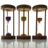 Sanduhr 3 Min. 13 cm  Orange, Buche Natur