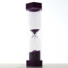 Sanduhren 15 Min. 12cm Sechseckig Glas im Kunststoff