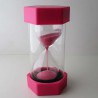 Sanduhr 10 Min. 13 cm Rosa, klein Glas im Kunststoff 6 Eckig Sanduhr 10 Min. 13 cm Rosa, klein Glas im Kunststoff 6 Eckig