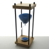 Sanduhr 30 Min. 25 cm Bambus viereckig mit 4 Säulen