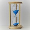 Sanduhr 5 min 9cm Glas in Holzgestell Buche Natur,