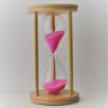 Sanduhr 5 min 9cm Glas in Holzgestell Buche Natur,