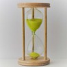 Sanduhr 5 min 9cm Glas in Holzgestell Buche Natur,