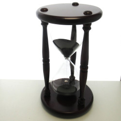 Sanduhr 60 Min. 32 cm Gross Hölzerne Sanduhr Mahagoniroten Farbe