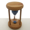 Sanduhr 1 Min. 14.5 cm Hellblau , Buchenholz rund