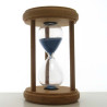 Sanduhr 1 Min. 14.5 cm Hellblau , Buchenholz rund