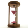 Sanduhr 0.5 Min. 17 cm Rosa, Buchenholz rund