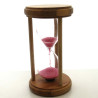 Sanduhr 0.5 Min. 17 cm Rosa, Buchenholz rund