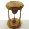 Sanduhr 10 Min. 14.5 cm Lila, Holz rund
