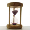 Sanduhr 10 Min. 14.5 cm Lila, Holz rund