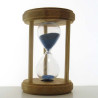 Sanduhr 30 Min. 14.5 cm Hellblau, Holz rund