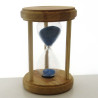 Sanduhr 30 Min. 14.5 cm Hellblau, Holz rund