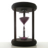 Sanduhr 30 Min. 14.5 cm Lila im  Holz rund