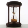 Sanduhr 30 Min. 14.5 cm Orange Holz rund