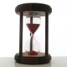 Sanduhr 30 Min. 14.5 cm Rot Holz rund