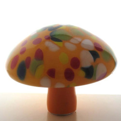 Glas-Pilz 22cm Orange