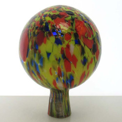 Glas Rosenkugel 15cm Rot Gartenkugel