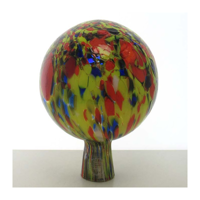 Glas Rosenkugel 15cm Rot Gartenkugel