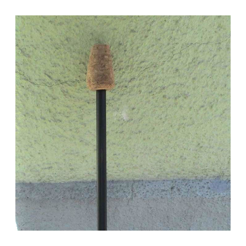 Stäbe 0.8x45cm für Rosenkugel Metall Kunststoffmantel grün mit passendem Korken