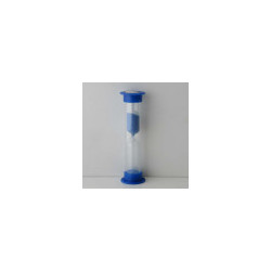 Sanduhren 2 Minuten 9 cm zylindrisch Glas in Kunststoff röhre