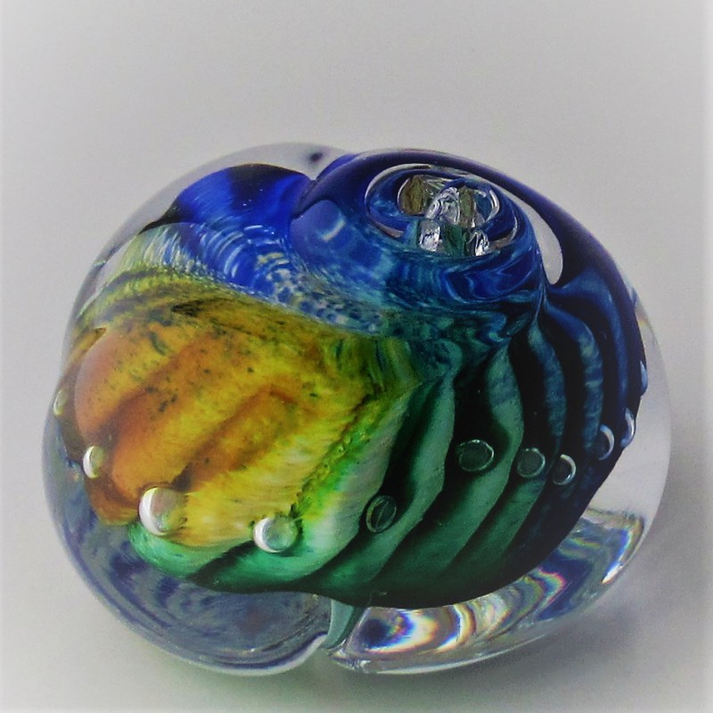 Glas Briefbeschwerer 55 mm Traumkugel    Muschel