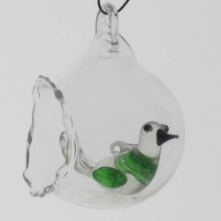 Glas Mini Kugel 40 mm mit Öffnung Deko Kugel zum hängen und stellen Öffnung ca. 25mm