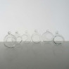 Glas Mini Kugel 40 mm mit Öffnung Deko Kugel zum hängen und stellen Öffnung ca. 25mm