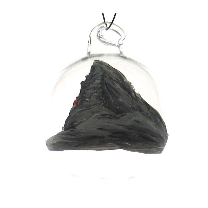 Glaskugel 060 mm klar Matterhorn zum hängen