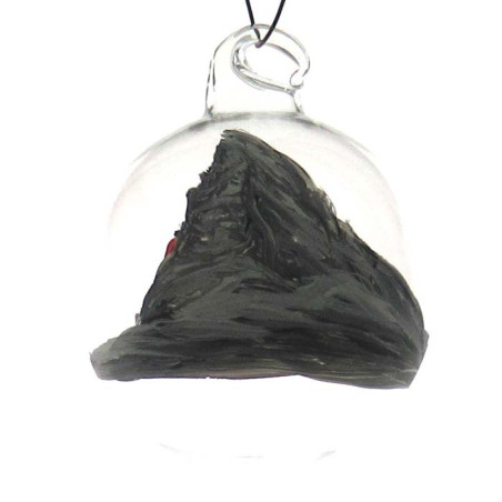 Glaskugel 060 mm klar Matterhorn zum hängen