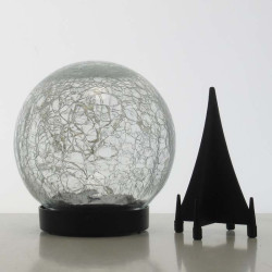 Gartenbeleuchtung mit gekrakeltem Glas Solar